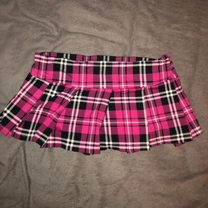 Body rage mini plaid skirt